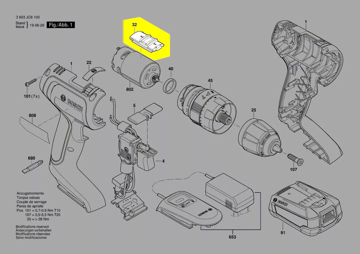 Curseur changement vitesse réf. 2 609 199 353 Bosch